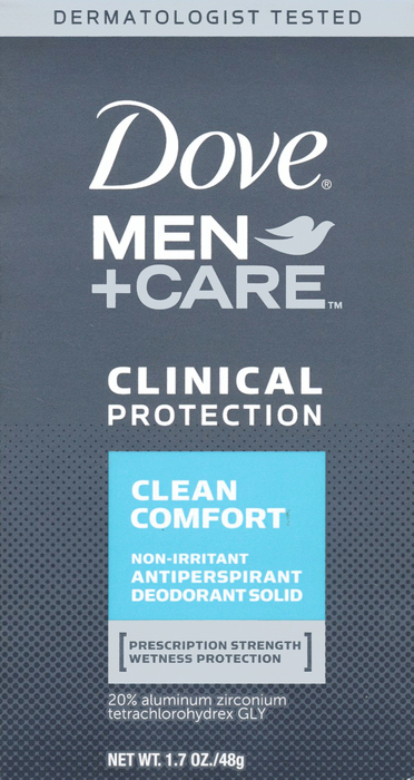 Dove Men + Clinical Care Clean Comfort Solid Deodorant 1.7oz