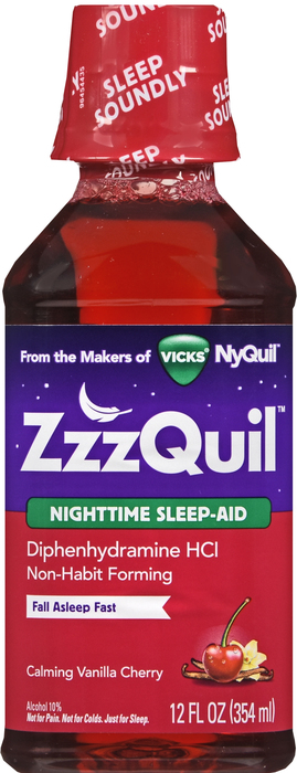 ZZZQUIL NIGHT SLEEPAID VNL CHR LIQ 12OZ