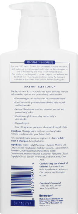 EUCERIN BABY BODY LOTION 13.5OZ