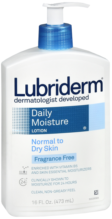 Lubriderm Fragrance Free Daily Moisture Body Lotion 16oz