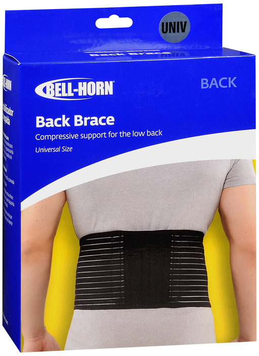 BACK BRACE BLK UNIV BELLHORN