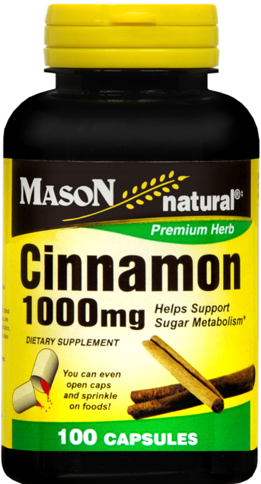 CINNAMON 1000MG CAP PER SERV 100CT MASON