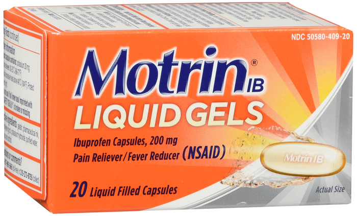 Motrin IB Pain Relief/Fever Reducer Liquid Gels 20ct