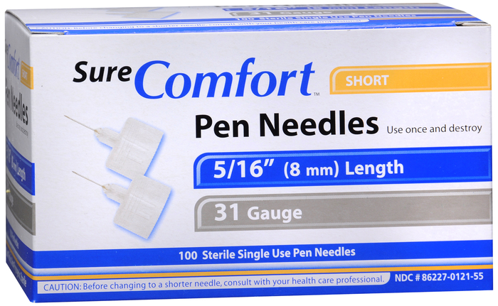 SureComfort Pen Needles 8mmx31g 100ct