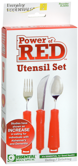 UTENSIL SET PWR OF RED ESSENTIAL MEDICAL