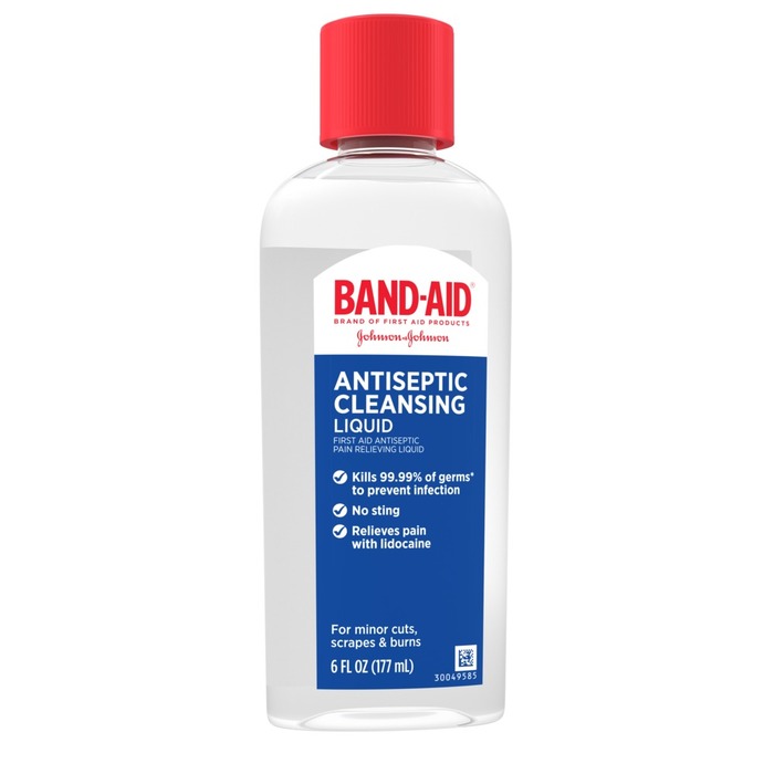 BANDAID ANTISEPTIC CLEANSING LIQ 6 OZ