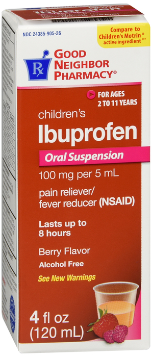 Good Neighbor Pharmacy Children's Ibuprofen 100mg Berry Liquid 4oz