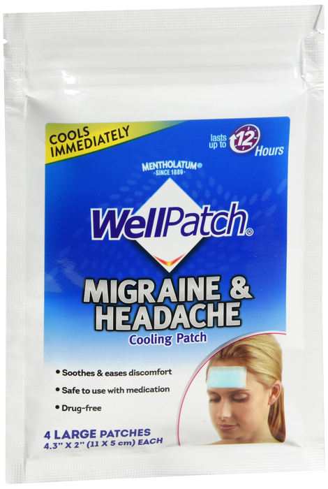 WellPatch Migraine & Headache Cooling Patch 4ct