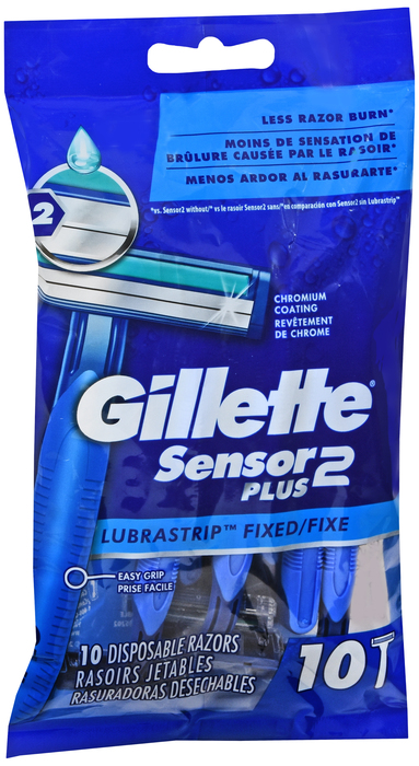 Gill Sensor2 Pls Men Disposable Razor 10ct