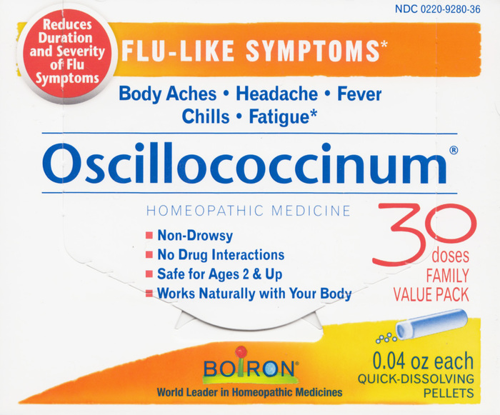 Boiron Oscillococcinum Flu-Like Symptoms Quick Dissolving Pellets 30ct