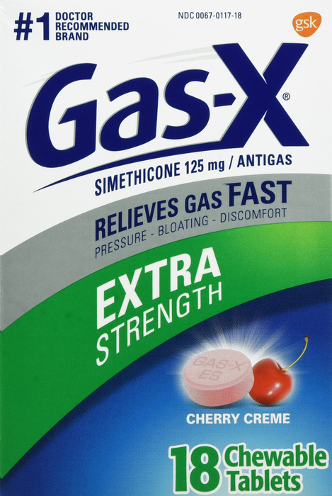 Gas-X Gas Relief Extra Strength Cherry Creme Chewable Tablets 18ct