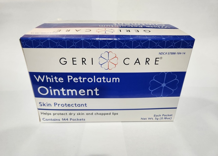 WHITE PETROLATUM 5 GM ONT 144CT