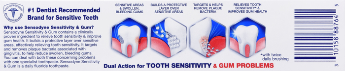 Sensodyne Sensitivity & Gum Mint Toothpaste 3.4oz