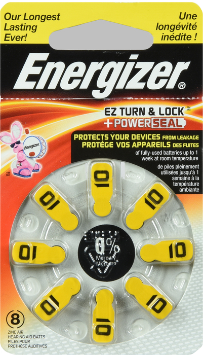 ENERGIZER HEARING AID EZ-TURN L10 8PK