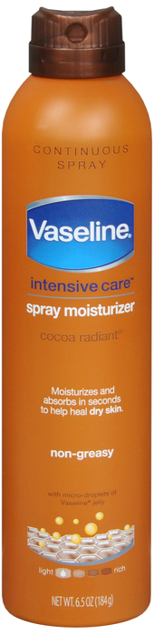 VASELINE I/C COCOA BUTTER SPRY LOT 6.5OZ