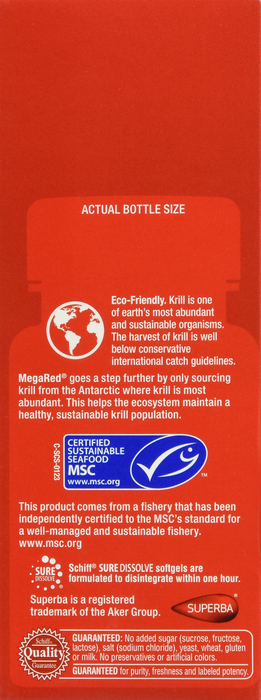 MegaRed Omega-3 350mg Krill Oil Softgels 60ct