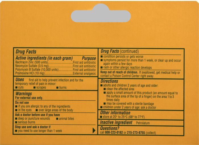 Neosporin Plus Antibiotic Plus Pain Relieving Ointment 1oz