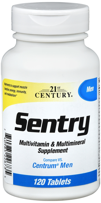 21st Century Sentry Men Multivitamin Multimineral Tablets 120ct