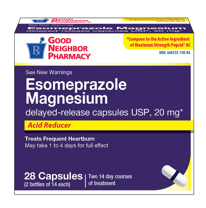 Good Neighbor Pharmacy Esomeprazole Magnesium 20mg Capsules 28ct