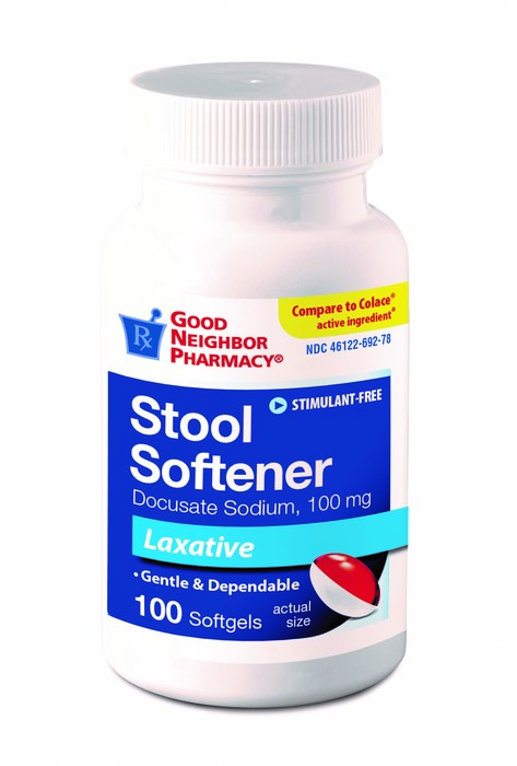 Good Neighbor Pharmacy Stool Softener Laxative Softgels 100ct