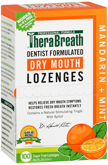 TheraBreath Dry Mouth Mandarin Ming Lozenges 100ct