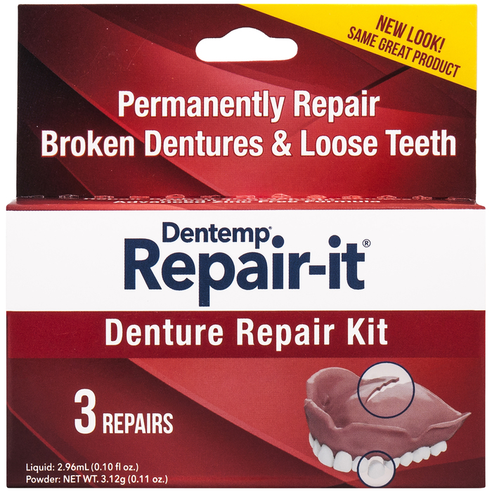 Dentemp Denture Repair Kit 3ct