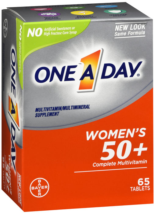 One A Day Women's 50+ Complete Multivitamin Tablets 65ct