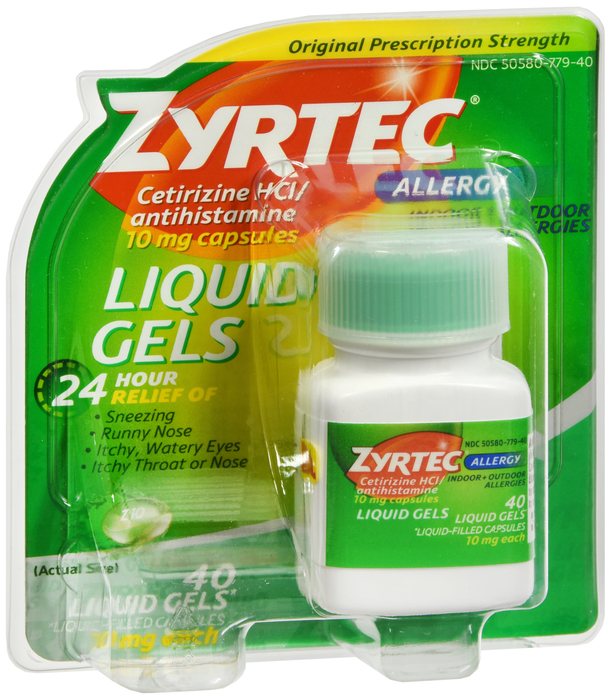 ZYRTEC OTC 10MG LIQUIGEL 40CT