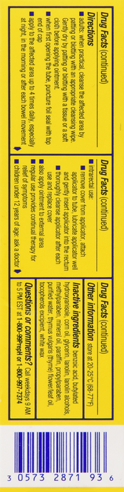 Preparation H Hemorrhoid Symptom Treatment Ointment 1oz