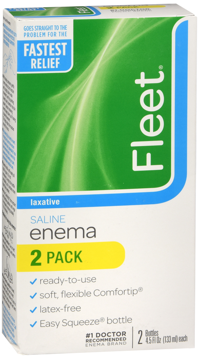 Fleet Saline Enema Laxative 2x4.5oz