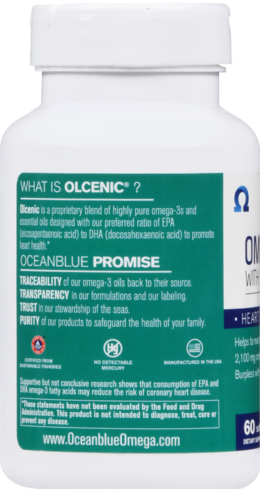 OceanBlue Omega-3 2100mg with Vitamin D Softgels 60ct