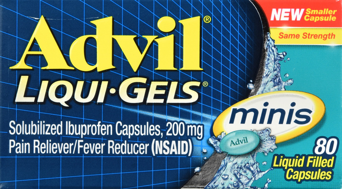 Advil Ibuprofen Pain Reliever/Fever Reducer 200mg Liqui-Gel Minis 80ct