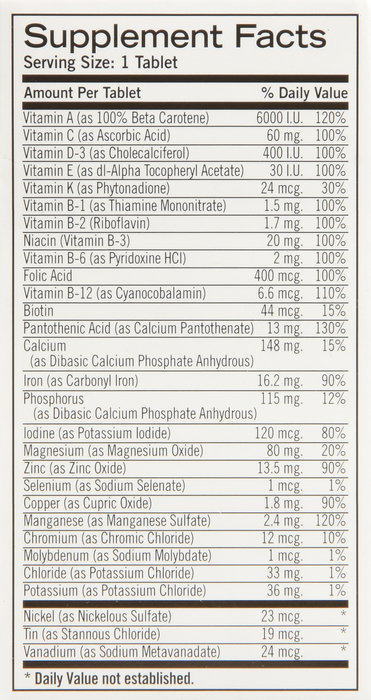 Geritol Multivitamin Nutrition Support Tablets 40ct