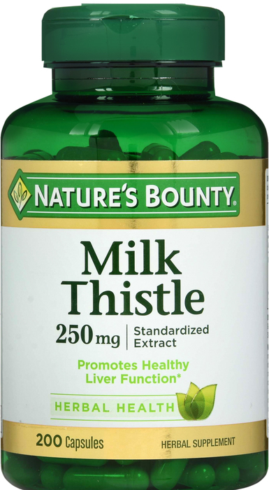 MILK THISTLE 250MG CAPS 200CT NAT BOUNTY