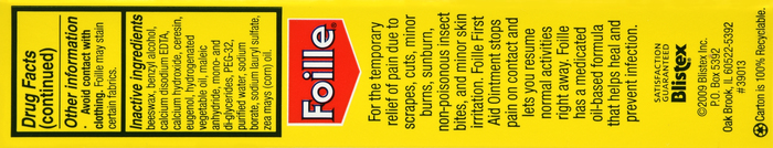 FOILLE FIRST AID OINTMENT 1OZ