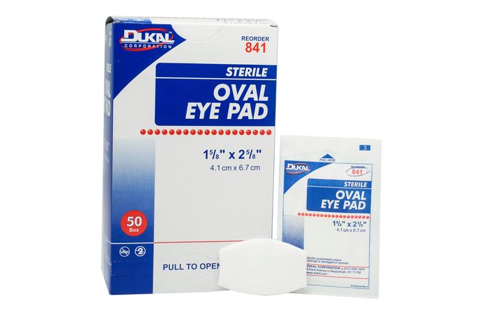 Dukal Eye Pad Oval 1x2in 50ct