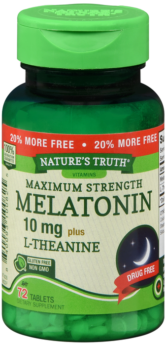 MELATONIN 10MG TAB 60 + 12 CT NAT TRUTH