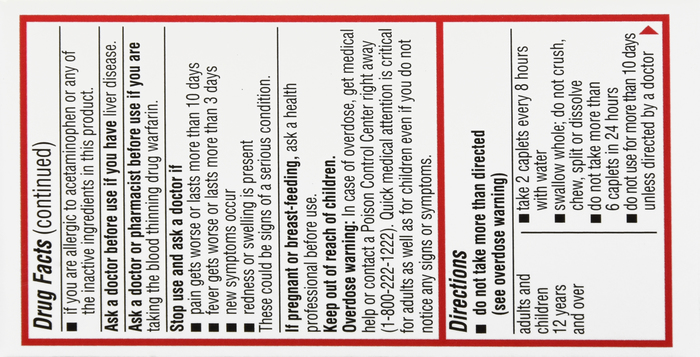 Good Neighbor Pharmacy 8 Hour Pain Reliever Acetaminophen 650mg Caplets 50ct