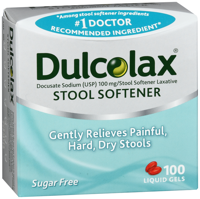 DULCOLAX STOOL SOFTENER LIQUIGEL 100CT