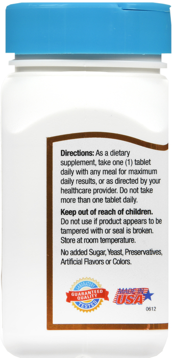 21st Century Chromium Picolinate 200mg Tablets 100ct