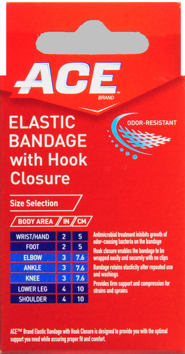 ACE 3 Inch Elastic Bandage with Velcro 1ct