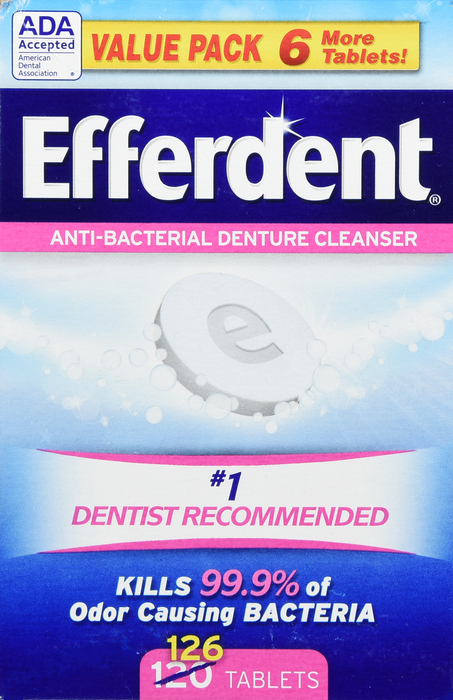 EFFERDENT ORIGINAL TABLET 126CT