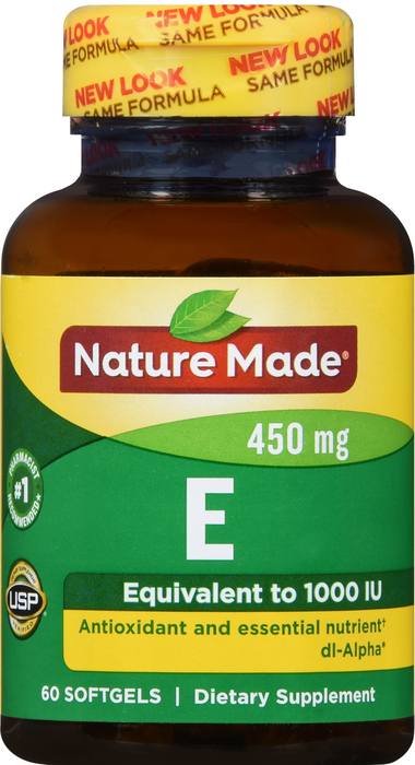 Nature Made VIT E 1000IU DL-ALPHA SGC 60ct