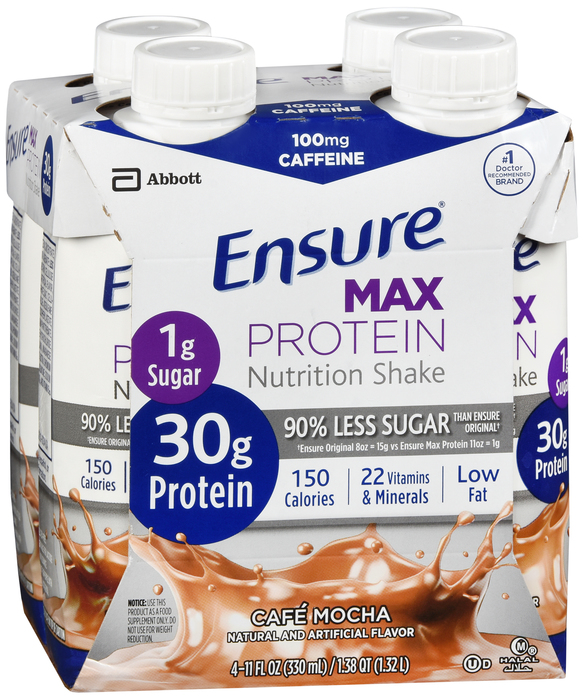 Ensure Max Protein Nutritional Shake 11oz Mocha 4ct