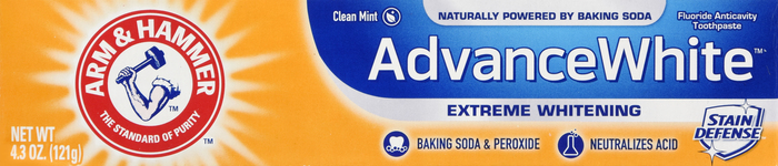 ARM & HAMMER ADVANCE WHITE TOOTHPASTE BAKING SODA & PEROXIDE 4.3OZ