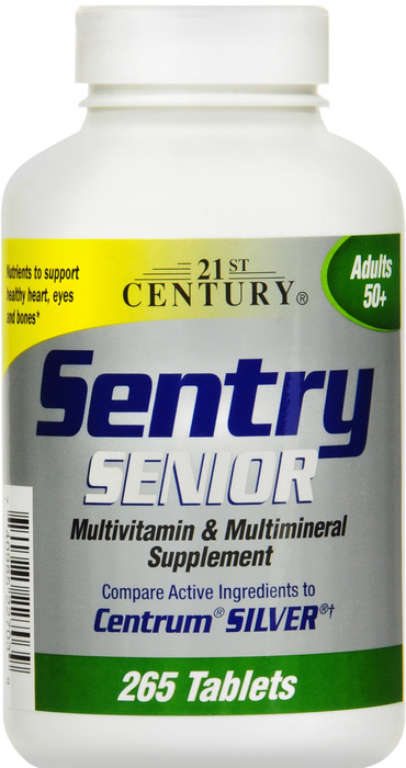 21st Century Sentry Senior Multivitamin & Mineral Tablets 265ct