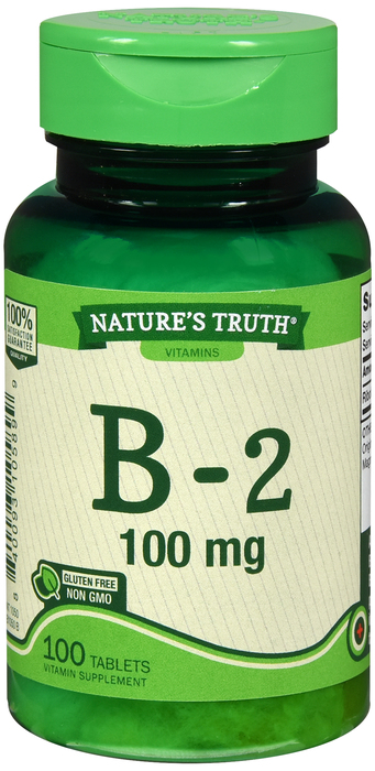 VIT B-2 100MG TAB 100CT NAT TRUTH