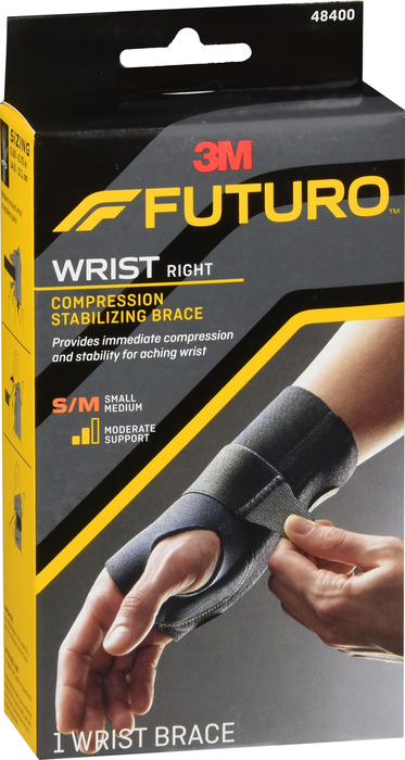 Futuro Compression Stabilizing Wrist Brace Right Small/Medium 1ct