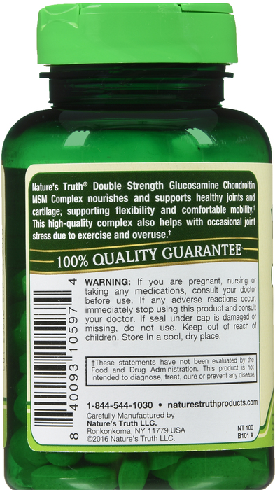 GLUCOSAMINE CHON MSM CPL 90CT NAT TRUTH