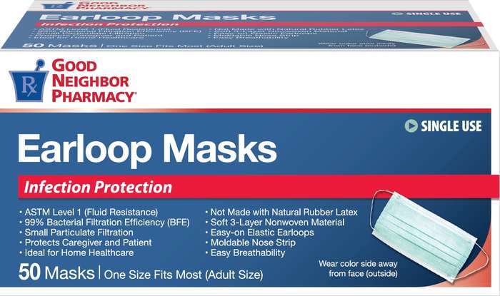 Good Neighbor Pharmacy Disposable Masks Earloop 50ct